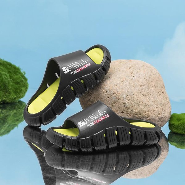 Nuevas Sandalias Zapatillas Deportivas De Verano Para Hombre Zapatillas De Casa Hombre Plataforma De Suela Gruesa Chanclas Suaves De EVA Zapatillas Casuales Zapatos De Playa 40 Beige-image