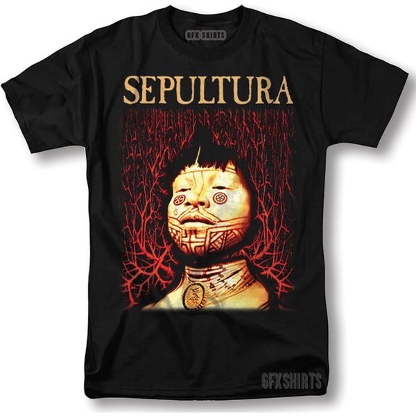 Camiseta Sepultura RaíCes Concierto De Rock Tour DiseñO Vintage Camiseta M Brown-image