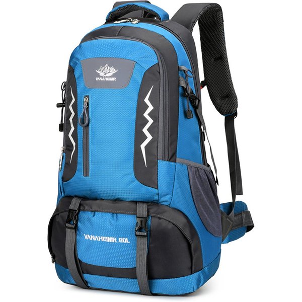 Mochila De Senderismo Mochila De Camping Resistente Al Agua De 60 Litros Para Viajes Deportivos Al Aire Libre Para Hombres Y Mujeres-image