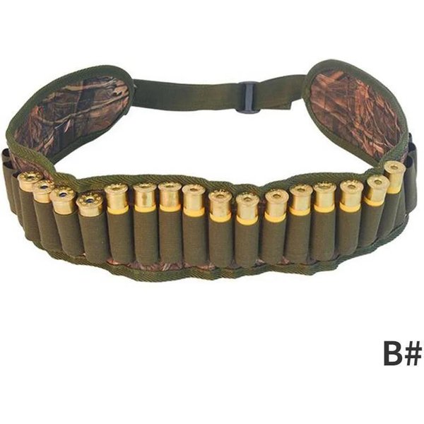 Taktyczny Pas Bandolier Na 30 NabojóW 12 Gauge Pouch Na Amunicję MyśLiwski Uchwyt Na ŁUski Do Strzelby Pas Biodrowy Akcesoria Airsoft Black-image