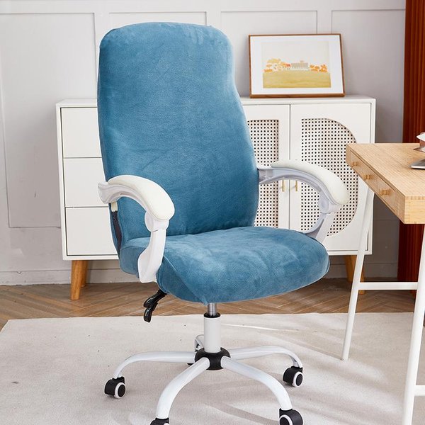 1 Funda De Terciopelo Para Silla De Oficina EláStica Antipolvo Funda Para Asiento De Silla De Ordenador Antideslizante Funda Para SillóN Gaming Para Sala De Estudio S Chair Cover-image