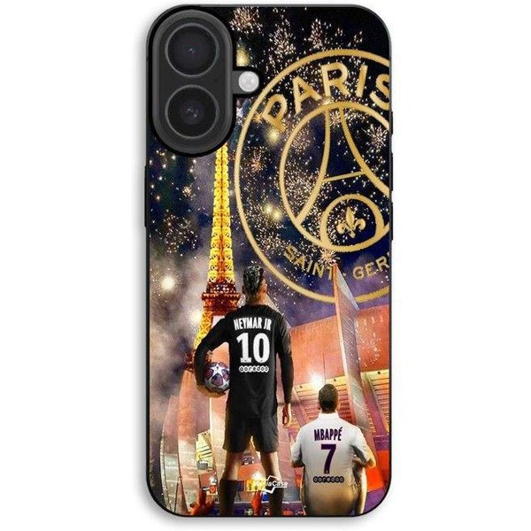 Etui Na Telefon - Maniacase - Iphone 17 - Silikon Tpu - Czarne - Neymar Mbappé BożE Narodzenie-image