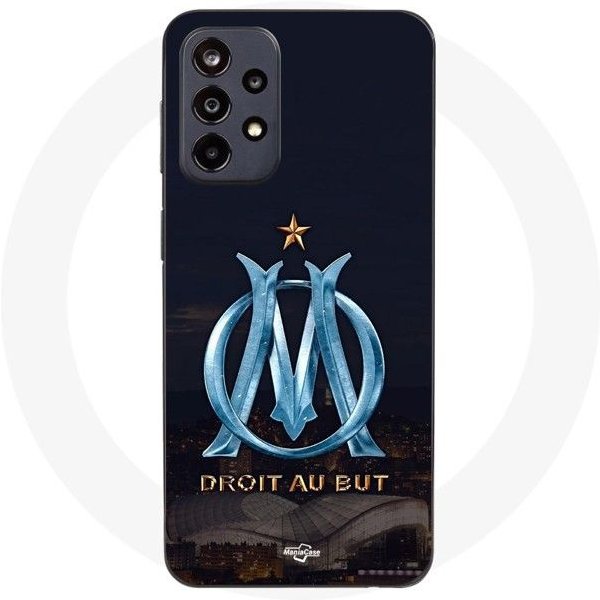 Funda Maniacase Para Samsung Galaxy A52 5G Logo OM Azul Y Dorado Estadio Negro-image