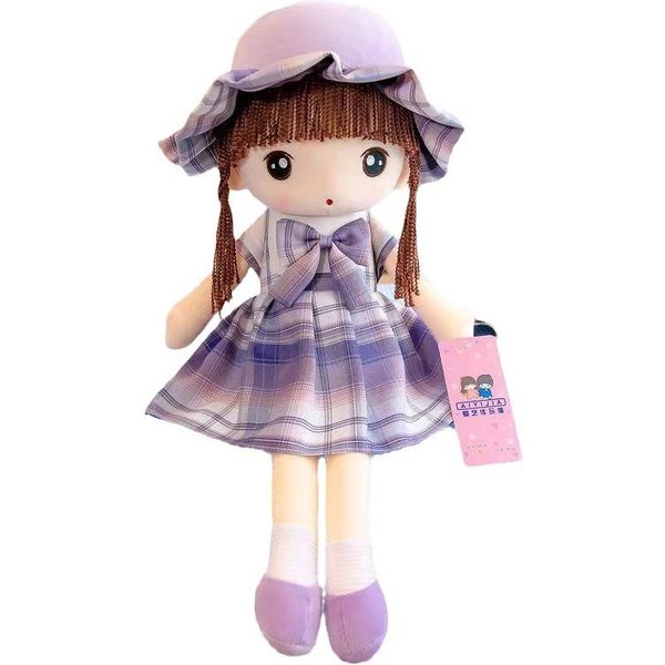 45 Cm Kawaii Pluszowa Lalka Dziewczynka Uszy KróLika MięKka Pluszowa Lalka Urocza Pluszowa Zabawka Zabawka Dla Dziewczynki Prezent Urodzinowy ŚWiąTeczny Dla Dzieci-image