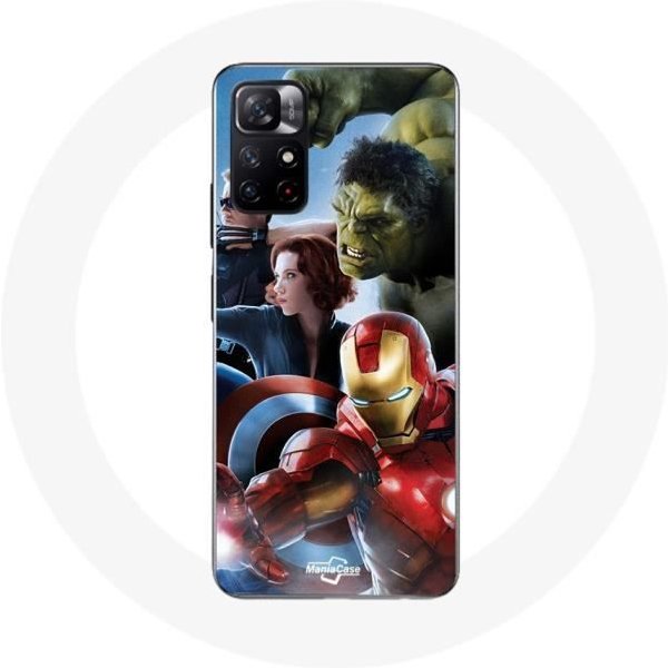 Funda - Xiaomi - Redmi Note 11S 5G - Flexible - Blanco - Vengadores La Era De UltróN-image