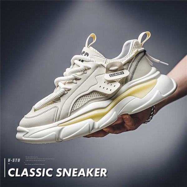 Nuevas Zapatillas De Hombre Exquisitas De Primavera Y OtoñO Estudiante Adolescente Suela Gruesa Aumentadoras De Altura Zapatillas Para Correr Zapatos Para Hombres 44-image