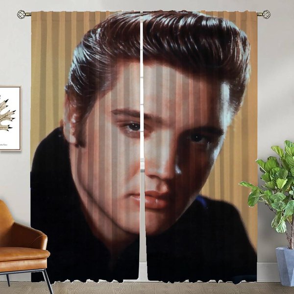 Cortinas De Cocina E-Elvis Para CáMara, Cortinas Modernas Para Sala De Estar, 2 Piezas, Cortinas Divisorias, DecoracióN De Halloween, Cortinas Opacas W50Xh70Cmx2Pcs-Cl-image