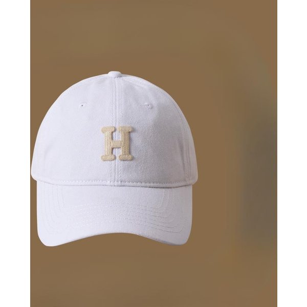 Gorra De BéIsbol Con Letra Para Hombre Y Mujer, Parte Superior Suave De Cara Grande, Gorra Deportiva Para Pareja, Gorra De BéIsbol VersáTil Estilo Coreano Adjustable Beige-image