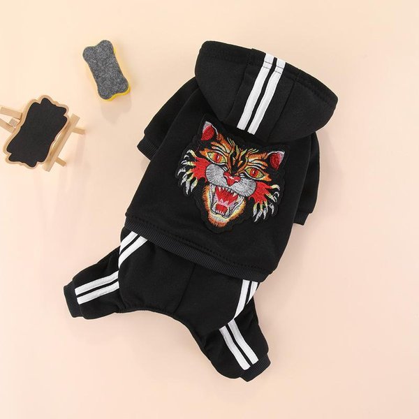 Ropa Para Perro Teddy SuéTer De Forro Polar Ropa Para Mascota OtoñO E Invierno VIP BichóN Pomerania Cachorro Ropa De Tigre De Cuatro Patas XXL-image