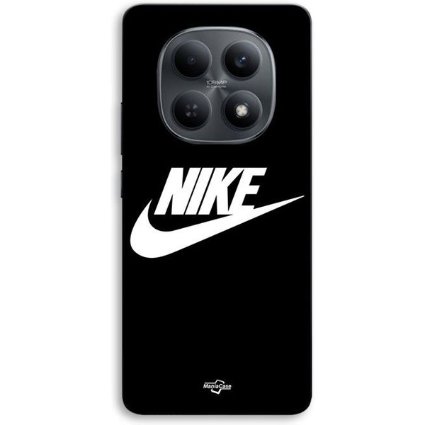 Funda Para Xiaomi Redmi Note 15 5G Logo Nike Blanco Frontal Negro Maniacase Negro-image