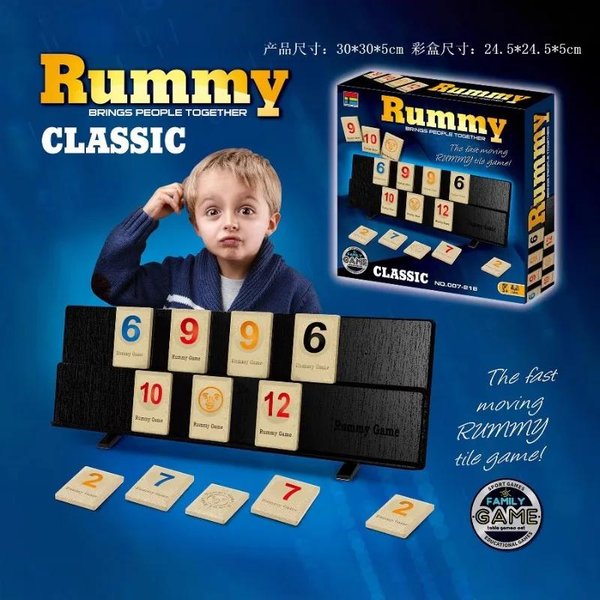 Cyfrowa Gra StołOwa Mahjong Rummy Dopasowywanie Liczb Plansza Strategiczna Do Rozrywki Wielu Graczy Imprezy Towarzyskiej WieczóR Gier Ze Znajomymi-image
