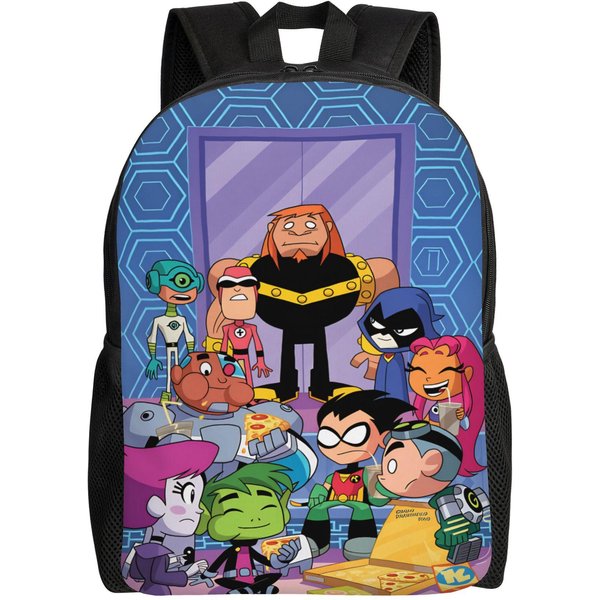 Mochila Del Equipo Teen Titans Go Mochilas Bonitas Entrenamiento Juvenil Bolsas Escolares Grandes Mochila De DiseñAdor As Picture-image
