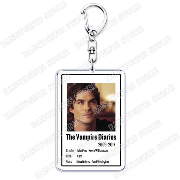 Bambolki Do Kluczy Z Serialu PamięTniki WampiróW Dla Kobiet Akcesoria Torba Damon Stefan Salvatore Elena Gilbert Breloczek BiżUteria Prezenty Dla FanóW-image