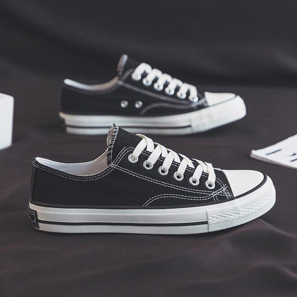 Buty PłóCienne MęSkie Casualowe Retro Buty Na Deskorolkę Wszechstronne Modne Buty Niskie Studenckie Buty Z Tkaniny MałE BiałE Buty Buty Dla Pary MęSkie 43 Gray-image
