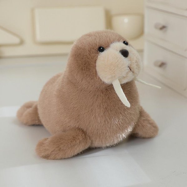 Foca,Orca,DelfíN,TiburóN,Morsa MuñEco De Peluche 25Cm Serie Animales De Aguas Profundas Juguete De Peluche Regalo Para NiñO NiñA DecoracióN Del Hogar 25Cm-image