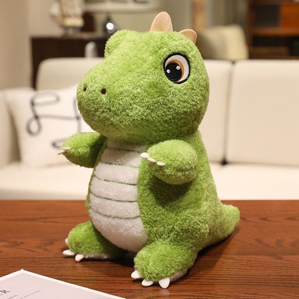 MięKkie Pluszowe Zabawki Z Motywem DinozauróW Urocze Pluszowe ZwierząTka Lalki- Towarzysze Dinozaury Ryk Prezenty Na Urodziny Dla Przyjaciół 25Cm-image