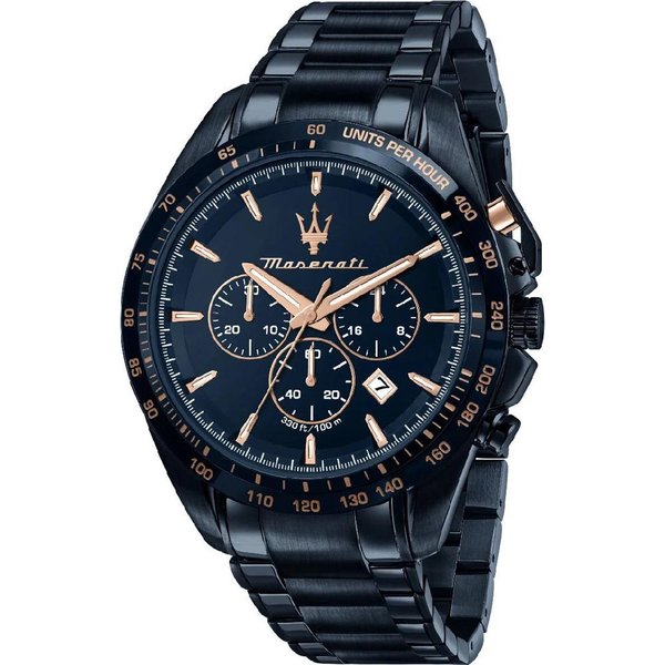 Maserati Traguardo Granatowy Stal Nierdzewna Granatowy MęSki Kwarcowy R8873612054 Kolor Ciemny Niebieski-image