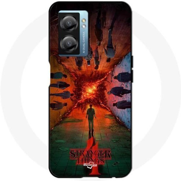 Funda - Maniacase - Realme V23 - Negra - Flexible - Stranger Things Negro-image