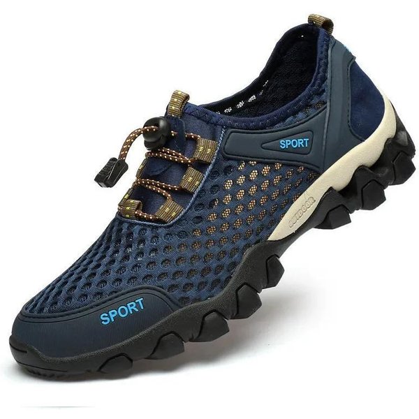 Zapatos De Agua Para Hombre Slip On Transpirables Playa Zapatos AcuáTicos Para Exterior Senderismo Vadeo Zapatos De Viaje Zapatillas De Secado RáPido Masculino 44 Azul-image