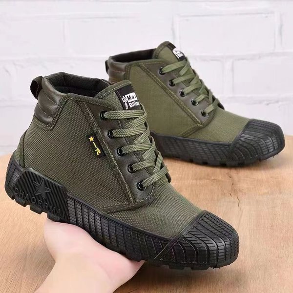 MęSkie Klasyczne PłóCienne Buty Outdoor Tactical Low-Tip Flat Casual Sportowe Buty Ochronne MęSkie Treningowe Robocze PłóCienne Buty Robocze 39-image