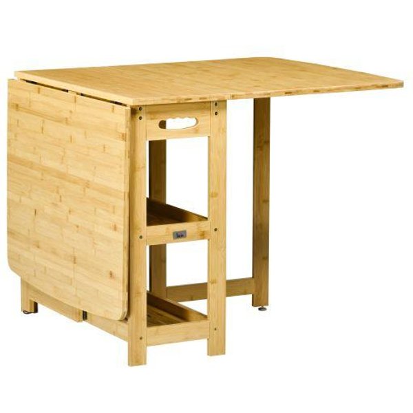 Mesa De Comedor - Muvoe - Extensible - Compartimentos De Almacenamiento - Patas Regulables - 6 Plazas-image