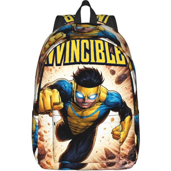 NiezwyciężEni Komiksowa Fajny Plecak Z Kieszenią Uczeń WęDróWki PodróżE Plecak Na Co Dzień Dla MężCzyzn Kobiet College Torba Na Ramię 15 Inches-image