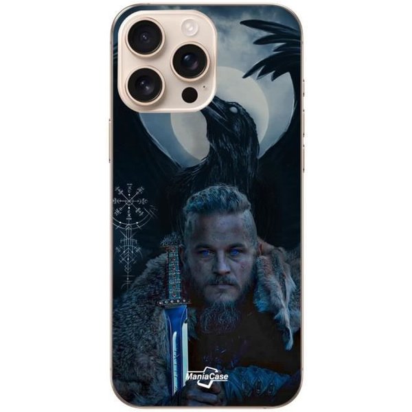Funda Iphone 16 Pro Vikings Ragnar Lothbrok Cuervo Maniacase-image