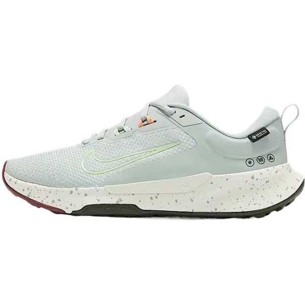 Nike Juniper Trail 2 GORE-TEX CóModas Amortiguadoras Impermeables Zapatillas De Running De CañA Baja Hombre Zapatilla Gris Claro Verde HM9734-003 43 Gray-image