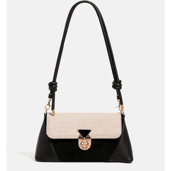 Bolso Estilo Retro Lujo Ligero Bolso De Hombro Para Mujer Nuevo OtoñO E Invierno Bolso De Viaje De Gama Alta Bolso De Hombro Bolso Cruzado Black-image