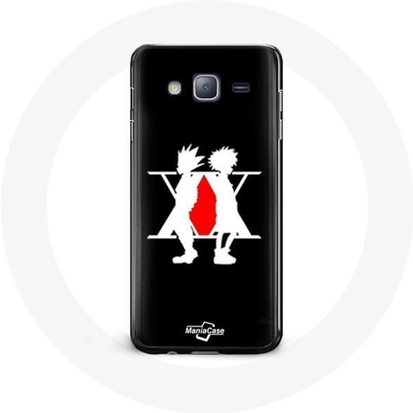 Funda Para Samsung Galaxy J3 Hunter X Hunter Logo Manga Fondo Negro-image