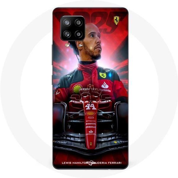 Funda Maniacase Para Samsung Galaxy A42 5G Lewis Hamilton Ferrari Oficial-image