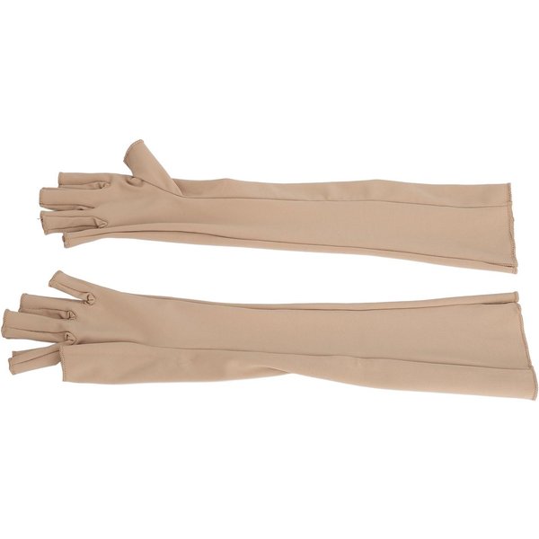 1 Par De Guantes De CompresióN Para Artritis Guantes De CompresióN Sin Dedos Para Mujeres Hombres TúNel Carpiano Amarillo-image