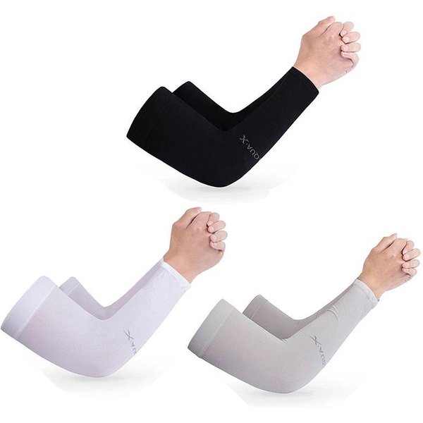 3 Pares De Mangas Frescas De Seda Para Brazos Transpirables Con ProteccióN Solar Para Ciclismo Al Aire Libre, Running, Pesca Y Conducir Unisex Frescas-image