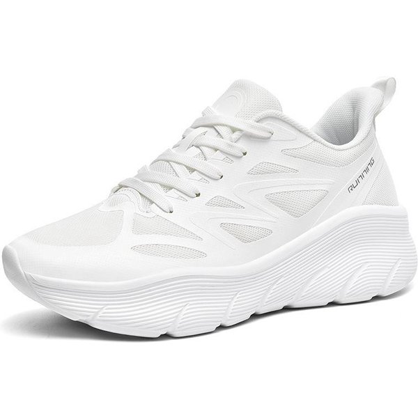 Zapatillas De Correr Para Hombre Talla Grande 47 Nuevas Zapatos De Exterior De Verano OtoñO Zapatillas Casuales Zapatos De Lujo Con Suela Gruesa 45 White-image