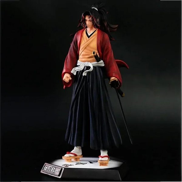 Figurki Demon Slayer 30Cm Hantengu Figurka Anime Himejima Gyoumei Figurka Kimetsu No Yaiba Tomiokagiyuu Statua Gk Pvc Zabawki Prezent Zielony-image