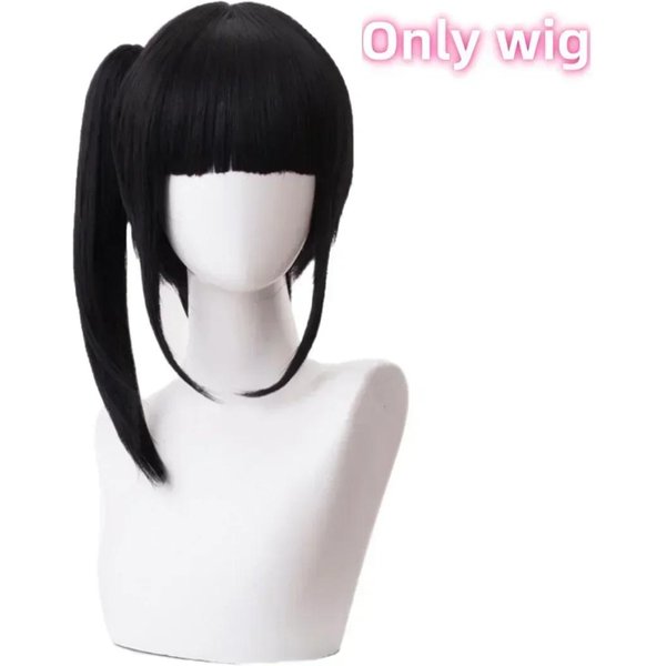 Kostium Cosplay Tsuyuri Kanao Dla DorosłYch Anime Mundurek Damski Kimono Haori Peruka Ubrania Na Halloween M Black-image