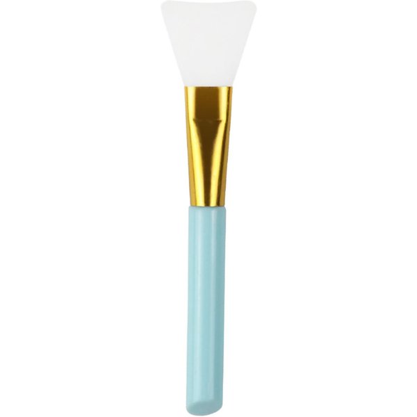 Brocha Para Mascarilla Facial Silicona Suave Aluminio Aplicador De Mascarilla Facial Herramientas Para Aplicar Mascarillas De Belleza Blue Gold-image