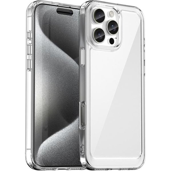 Funda Armadura Transparente De Lujo A Prueba De Golpes Para Iphone 16 15 14 Plus 13 12 11 Pro Max 16E Parachoques Blando Resistente Cubierta AcríLica Dura Iphone 15 Pro Max-image