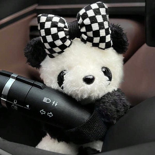 1 Szt. Dekoracje WnęTrza Samochodu Ozdoby Bumpera Montowane W Samochodzie Panda Akcesoria Dekoracyjne Do WnęTrza Samochodu One-Size Gray-image