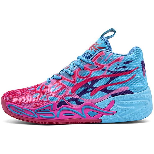 Zapatillas De Baloncesto De Moda Para Hombre Suaves Ligeras Entrenamiento Campo Antideslizantes AbsorcióN De Impactos Transpirables CóModas Zapatillas De CañA Alta Hombre 44 Blue-image