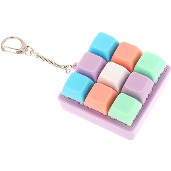 9 Klawiszy Kwadratowe NakłAdki Na Klawisze Brelok Zabawka Fidget Na Imprezę Redukcja Stresu DIY NakłAdki Na Klawisze Zabawka NakłAdki Na Klawisze Klawiatury Przycisk Palcowy Fidget-image