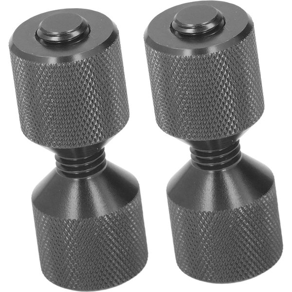 2 Szt. KołEk CentrująCy KołNierzowy Anodowane Aluminium 1-1 8 Cala KołNierz KołKi Dwuotworowe Zestaw Do KołNierzy 0,5 Do 14 Cali 150LB Black-image