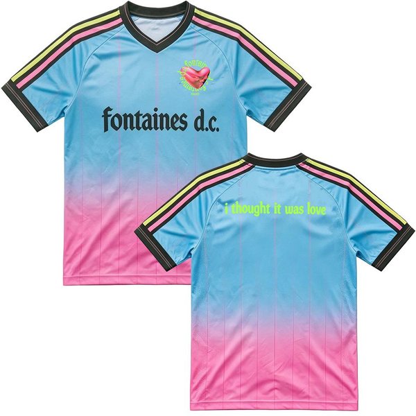 Fontaines Dc. Camiseta De Verano De Moda Nueva Transpirable De Secado RáPido Camiseta De FúTbol Unisex High Street Manga Corta Holgada XL-image