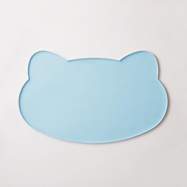 Mantel Individual De Silicona Para NiñOs, Grado Alimenticio, A Prueba De Aceite, Mantel Individual TéRmico Para Mesa De Comedor, Impermeable Y Antideslizante, Mantel Individual Para NiñOs Azul-image