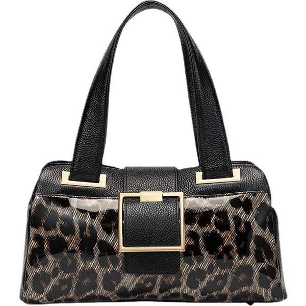 Bolso De Mujer, Nuevo Bolso De Hombro Con Estampado De Leopardo De Moda, Bolso De Piel De Vaca, Bolso De Mujer, Bolso De Mujer-image