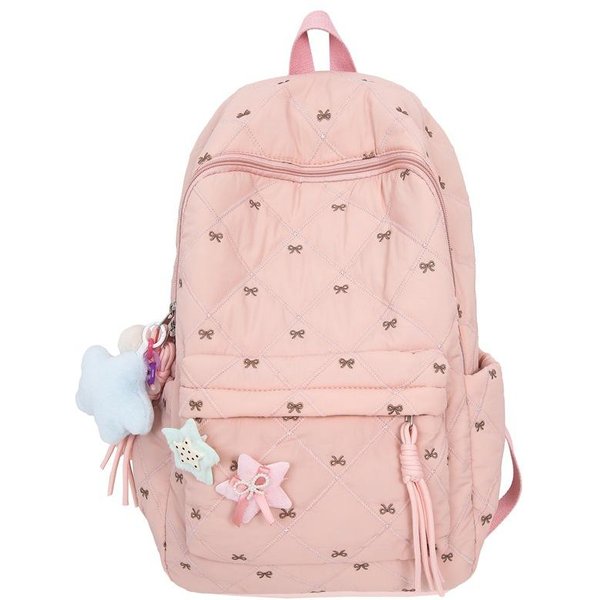 Mochila Escolar Mochila Escolar Chicas De Secundaria Estudiantes Universitarios Estudiantes De Preparatoria Original Nicho Gran Capacidad Mochila Nueva Mochila Para Computadora Mochila De Viaje Without Pendant-image