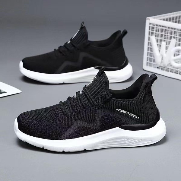 Zapatos Deportivos Nuevos Para Mujer En OtoñO Malla Casual Transpirables VersáTiles Zapatos Individuales Zapatillas Para Correr Zapatos CóModos Para Caminar 40 Black-image