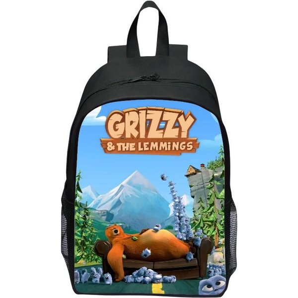 Mochila Infantil De 16 Pulgadas Oso Grizzy Mochila Escolar Primaria Mochila Preescolar NiñOs Y NiñAs-image