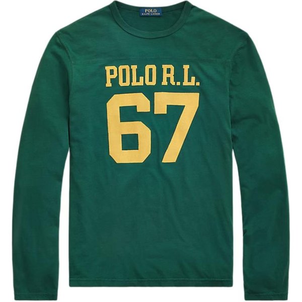 Polo Ralph Lauren Jednokolorowa Bluza Z Nadrukiem Literowym MęSka Bluza Zielona 710852251-001 M-image