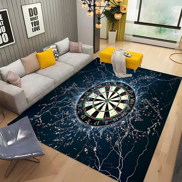 Alfombra De Diana Para Dardos Para Sala De Estar Dormitorio Pasillo Alfombra Larga Antideslizante Suave Alfombra De ÁRea Felpudo Para Sofá DecoracióN Del Hogar Tapete HD 40X60Cm (16X24In)-image